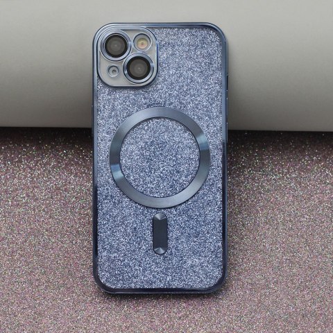 Nakładka Glitter Chrome Mag do iPhone 12 6,1" niebieska