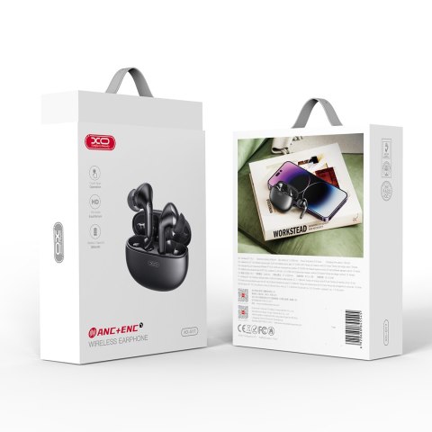 XO słuchawki Bluetooth G17 TWS czarne ANC ENC XO słuchawki Bluetooth G17 TWS czarne ANC ENC