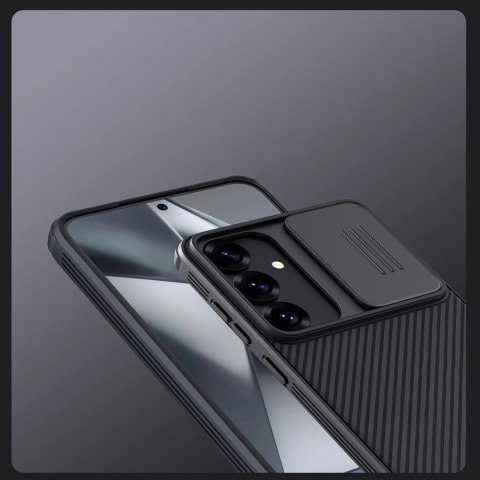 Etui Nillkin CamShield Pro na Samsung Galaxy S25 z osłoną na aparat - czarne Etui Nillkin CamShield Pro na Samsung Galaxy S25 z osłoną na aparat - czarne