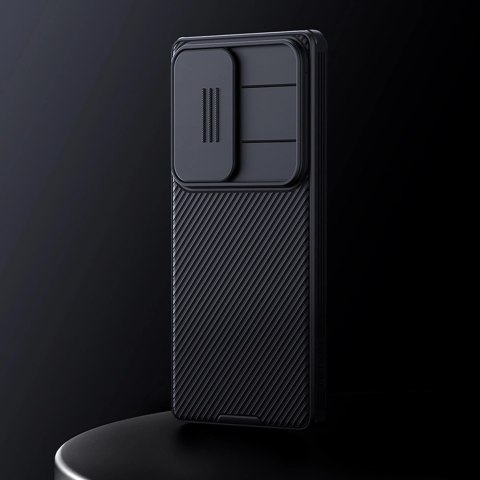 Etui Nillkin CamShield Pro na Samsung S25 Ultra z osłoną na aparat - czarne Etui Nillkin CamShield Pro na Samsung S25 Ultra z osłoną na aparat - czarne