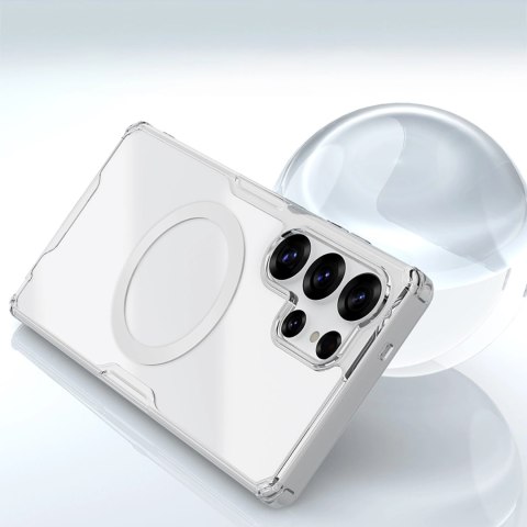Etui Nillkin Nature TPU Pro Magnetic Case z MagSafe na Samsung Galaxy S25 Ultra - białe Etui Nillkin Nature TPU Pro Magnetic Case z MagSafe na Samsung Galaxy S25 Ultra - białe