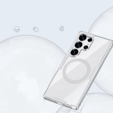 Etui Nillkin Nature TPU Pro Magnetic Case z MagSafe na Samsung Galaxy S25 Ultra - białe Etui Nillkin Nature TPU Pro Magnetic Case z MagSafe na Samsung Galaxy S25 Ultra - białe