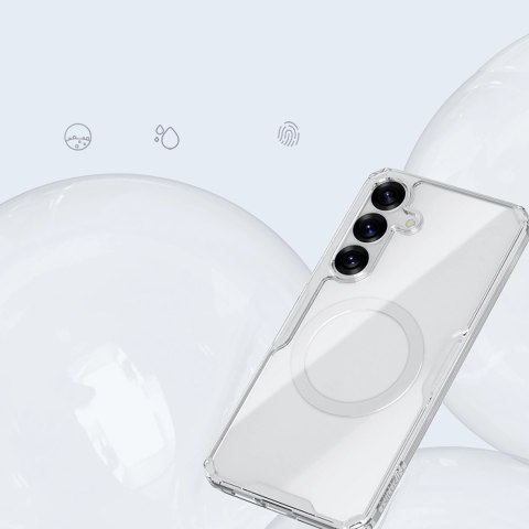 Etui Nillkin Nature TPU Pro Magnetic Case z MagSafe na Samsung S25+ - białe Etui Nillkin Nature TPU Pro Magnetic Case z MagSafe na Samsung S25+ - białe