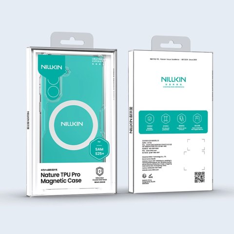 Etui Nillkin Nature TPU Pro Magnetic Case z MagSafe na Samsung S25+ - białe Etui Nillkin Nature TPU Pro Magnetic Case z MagSafe na Samsung S25+ - białe