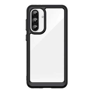 Etui Outer Space Case do Samsung Galaxy A36 pokrowiec z elastyczną ramką - czarne