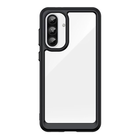 Etui Outer Space Case do Samsung Galaxy A36 pokrowiec z elastyczną ramką - czarne
