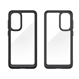 Etui Outer Space Case do Samsung Galaxy A36 pokrowiec z elastyczną ramką - czarne