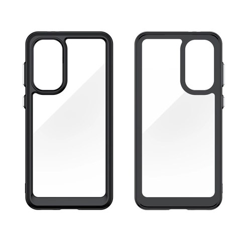 Etui Outer Space Case do Samsung Galaxy A36 pokrowiec z elastyczną ramką - czarne