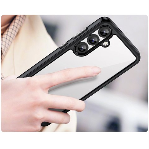 Etui Outer Space Case do Samsung Galaxy A36 pokrowiec z elastyczną ramką - czarne