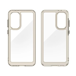 Etui Outer Space Case do Samsung Galaxy A36 pokrowiec z elastyczną ramką - półprzezroczyste, czarne