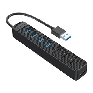 Hub Orico TWU32-4A USB-A 3.0 / 4x USB-A 3.0 + 3x USB-A 2.0 + USB-C 5V/3A - czarny