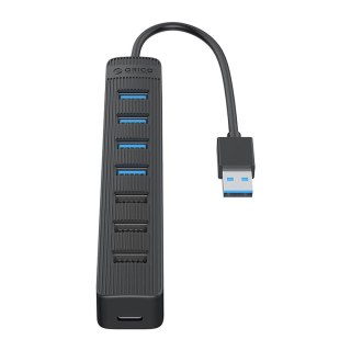 Hub Orico TWU32-4A USB-A 3.0 / 4x USB-A 3.0 + 3x USB-A 2.0 + USB-C 5V/3A - czarny