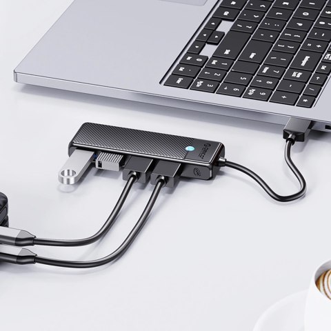 Hub USB-A Orico PAPW4A-C3 stacja dokująca 4x USB-A 3.0 - czarny Hub USB-A Orico PAPW4A-C3 stacja dokująca 4x USB-A 3.0 - czarny