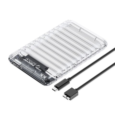 Kieszeń dyskowa Orico 2139U3-V1 2,5" HDD/SSD USB Micro-B 5Gb/s - przezroczysta Kieszeń dyskowa Orico 2139U3-V1 2,5" HDD/SSD USB Micro-B 5Gb/s - przezroczysta