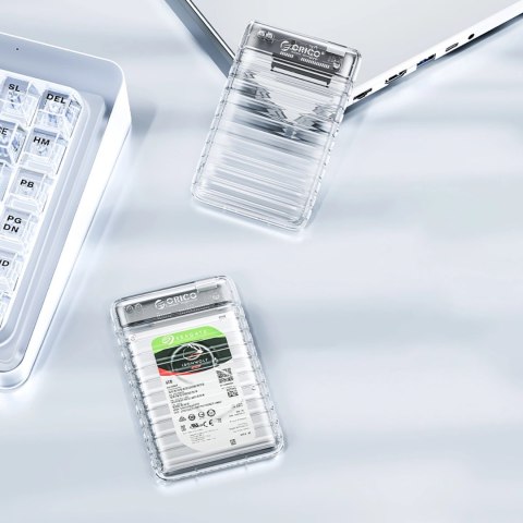 Kieszeń dyskowa Orico 2139U3-V1 2,5" HDD/SSD USB Micro-B 5Gb/s - przezroczysta Kieszeń dyskowa Orico 2139U3-V1 2,5" HDD/SSD USB Micro-B 5Gb/s - przezroczysta
