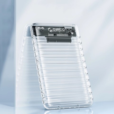 Kieszeń dyskowa Orico 2139U3-V1 2,5" HDD/SSD USB Micro-B 5Gb/s - przezroczysta Kieszeń dyskowa Orico 2139U3-V1 2,5" HDD/SSD USB Micro-B 5Gb/s - przezroczysta