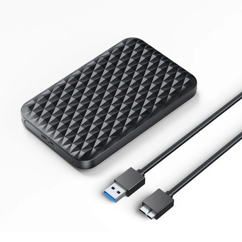 Kieszeń dyskowa Orico 2520U3-V1 2,5" HDD/SSD USB Micro-B 5Gb/s - czarna Kieszeń dyskowa Orico 2520U3-V1 2,5" HDD/SSD USB Micro-B 5Gb/s - czarna