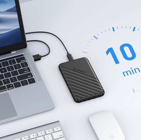 Kieszeń dyskowa Orico 25PW1C-C3 2,5" HDD/SSD USB-C 3.1 6Gb/s - czarna Kieszeń dyskowa Orico 25PW1C-C3 2,5" HDD/SSD USB-C 3.1 6Gb/s - czarna