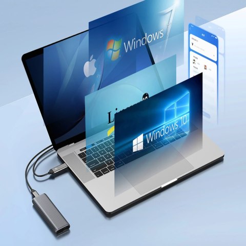 Kieszeń dyskowa Orico AM2C3-G2 M.2 NVME USB-C 3.2 - szara Kieszeń dyskowa Orico AM2C3-G2 M.2 NVME USB-C 3.2 - szara