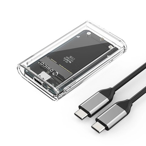 Kieszeń dyskowa Orico TC10-MS MSATA USB-C 3.2 5Gb/s - przezroczysta Kieszeń dyskowa Orico TC10-MS MSATA USB-C 3.2 5Gb/s - przezroczysta
