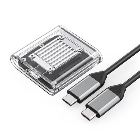 Kieszeń dyskowa Orico TC20-M2-10G M.2 NVME USB-C 3.2 - przezroczysta Kieszeń dyskowa Orico TC20-M2-10G M.2 NVME USB-C 3.2 - przezroczysta