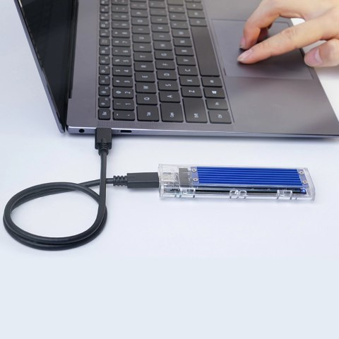 Kieszeń dyskowa Orico TCM2-C3 M.2 NVME na USB-C 10Gb/s - niebieska Kieszeń dyskowa Orico TCM2-C3 M.2 NVME na USB-C 10Gb/s - niebieska