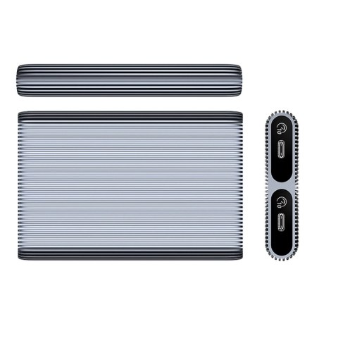 Kieszeń dyskowa podwójna Orico AM2C3-2N na dwa dyski M.2 NVME USB-C 3.2 10Gb/s - szara Kieszeń dyskowa podwójna Orico AM2C3-2N na dwa dyski M.2 NVME USB-C 3.2 10Gb/s - szara