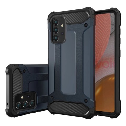 Pancerne hybrydowe etui Hybrid Armor pokrowiec na Samsung Galaxy A36 - srebrne