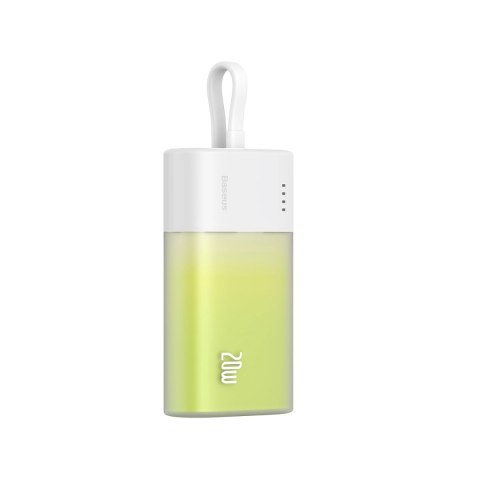 Powerbank Baseus Popsicle 5200mAh 20W z wbudowanym kablem Lightning (+ biały kabel Baseus Simple USB-C - USB-C 60W/20V/3A/30cm) Powerbank Baseus Popsicle 5200mAh 20W z wbudowanym kablem Lightning (+ biały kabel Baseus Simple USB-C - USB-C 60W/20V/3A/30cm)