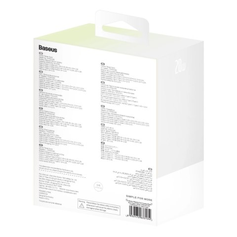 Powerbank Baseus Popsicle 5200mAh 20W z wbudowanym kablem Lightning (+ biały kabel Baseus Simple USB-C - USB-C 60W/20V/3A/30cm) Powerbank Baseus Popsicle 5200mAh 20W z wbudowanym kablem Lightning (+ biały kabel Baseus Simple USB-C - USB-C 60W/20V/3A/30cm)