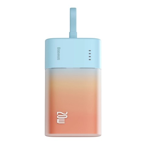 Powerbank Baseus Popsicle 5200mAh 20W z wbudowanym kablem Lightning (+ biały kabel Baseus Simple USB-C - USB-C 60W/20V/3A/30cm) Powerbank Baseus Popsicle 5200mAh 20W z wbudowanym kablem Lightning (+ biały kabel Baseus Simple USB-C - USB-C 60W/20V/3A/30cm)