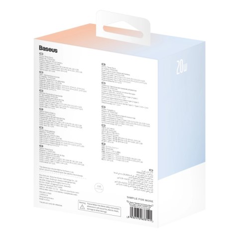 Powerbank Baseus Popsicle 5200mAh 20W z wbudowanym kablem Lightning (+ biały kabel Baseus Simple USB-C - USB-C 60W/20V/3A/30cm) Powerbank Baseus Popsicle 5200mAh 20W z wbudowanym kablem Lightning (+ biały kabel Baseus Simple USB-C - USB-C 60W/20V/3A/30cm)