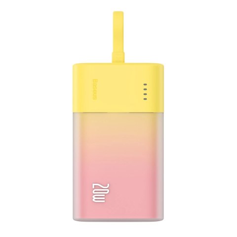 Powerbank Baseus Popsicle 5200mAh 20W z wbudowanym kablem Lightning (+ biały kabel Baseus Simple USB-C - USB-C 60W/20V/3A/30cm) Powerbank Baseus Popsicle 5200mAh 20W z wbudowanym kablem Lightning (+ biały kabel Baseus Simple USB-C - USB-C 60W/20V/3A/30cm)