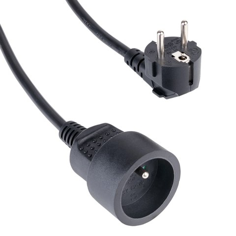 Przedłużacz Hama Standard 2m - czarny Przedłużacz Hama Standard 2m - czarny