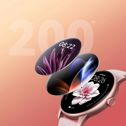 Smartwatch Joyroom Classis Series JR-FC1 z funkcją odbierania połączeń / ochroną IP68 - różowy Smartwatch Joyroom Classis Series JR-FC1 z funkcją odbierania połączeń / ochroną IP68 - różowy