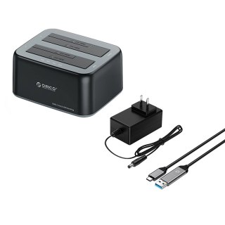 Stacja dokująca Orico 6829C3 na 2 dyski 2,5"/3,5" SATA HDD/SSD - czarna