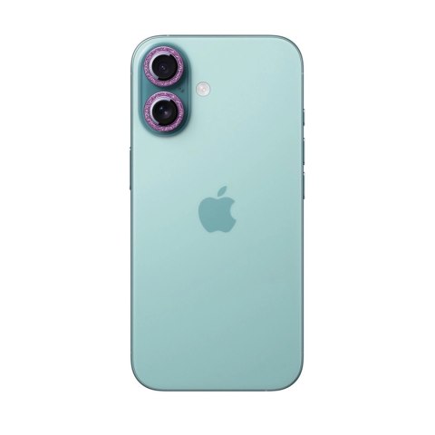 Szkło ochronne Joyroom JR-MSF0302 na obiektywy iPhone 16/16 Plus - różowe