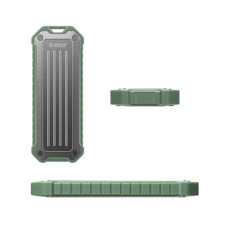 Wzmocniona kieszeń dyskowa Orico OTPX-G2 M.2 NVMe/SATA SSD USB-C 3.2 taktyczna - szaro-zielona Wzmocniona kieszeń dyskowa Orico OTPX-G2 M.2 NVMe/SATA SSD USB-C 3.2 taktyczna - szaro-zielona