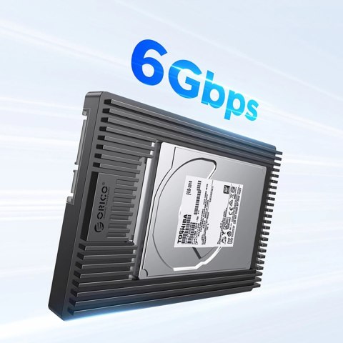 Adapter na dysk Orico D2SS-6G przejściówka 2,5" na 3,5" - czarny Adapter na dysk Orico D2SS-6G przejściówka 2,5" na 3,5" - czarny