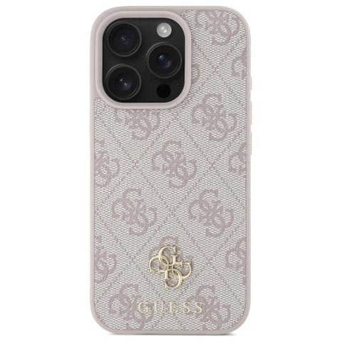 Etui Guess 4G Small Classic MagSafe na iPhone 16 Pro Max - różowe