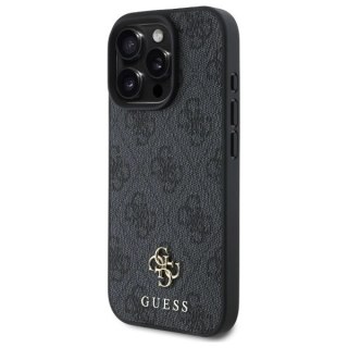 Etui Guess 4G Small Classic MagSafe na iPhone 16 Pro - czarne