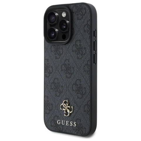 Etui Guess 4G Small Classic MagSafe na iPhone 16 Pro - czarne