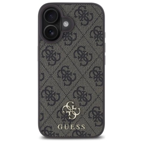 Etui Guess 4G Small Classic MagSafe na iPhone 16 - brązowe Etui Guess 4G Small Classic MagSafe na iPhone 16 - brązowe