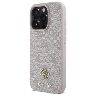 Etui Guess Small Classic MagSafe na iPhone 16 Pro - różowe