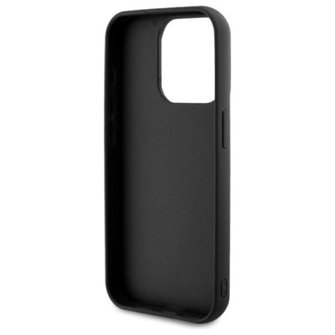 Etui Karl Lagerfeld 3D Rubber Signature na iPhone 15 Pro - czarne Etui Karl Lagerfeld 3D Rubber Signature na iPhone 15 Pro - czarne