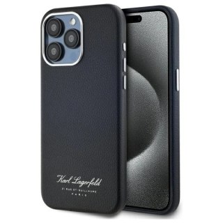 Etui Karl Lagerfeld Hotel RSG na iPhone 15 Pro Max - czarne
