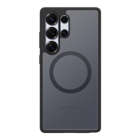 Etui silikonowe Spigen Capella GP-FPS938PGBJW z ringiem magnetycznym MagFit do Samsung Galaxy S25 Ultra - czarne