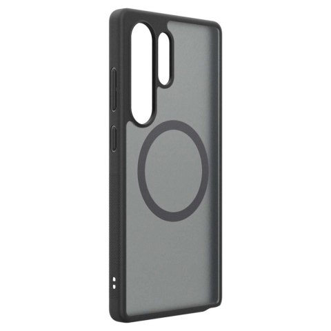 Etui silikonowe Spigen Capella GP-FPS938PGBJW z ringiem magnetycznym MagFit do Samsung Galaxy S25 Ultra - czarne