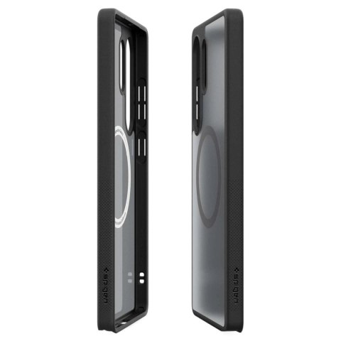 Etui silikonowe Spigen Capella GP-FPS938PGBJW z ringiem magnetycznym MagFit do Samsung Galaxy S25 Ultra - czarne