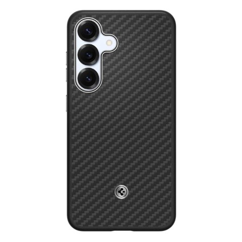 Etui silikonowe Spigen Enzo Aramid GP-FPS936PGABW z wbudowanym ringiem MagFit do Samsung Galaxy S25+ - czarne Etui silikonowe Spigen Enzo Aramid GP-FPS936PGABW z wbudowanym ringiem MagFit do Samsung Galaxy S25+ - czarne